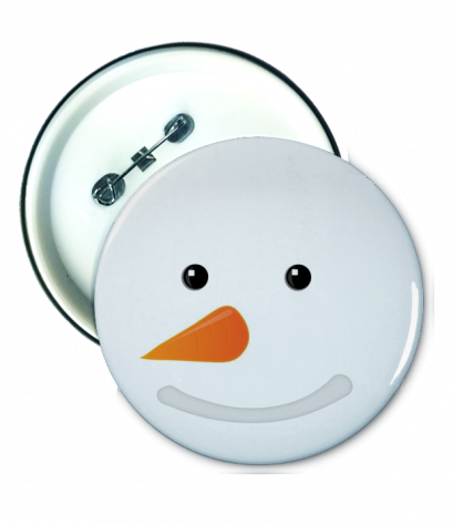 เข็มกลัด พิมพ์ลาย Snowman Badge